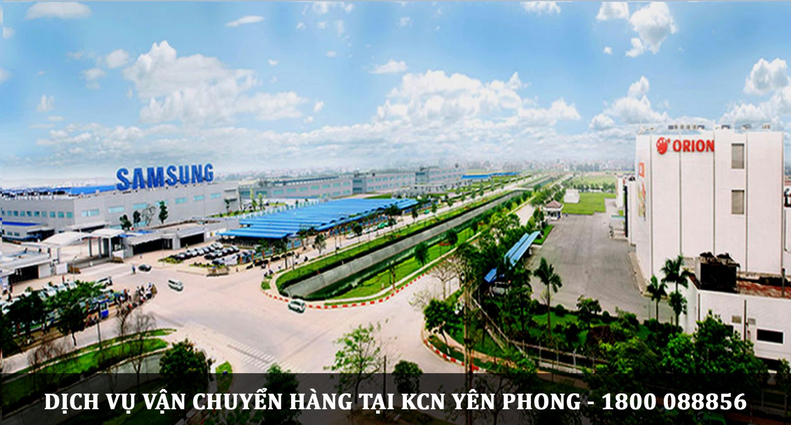 Dịch vụ vận chuyển hàng tại khu công nghiệp Yên Phong