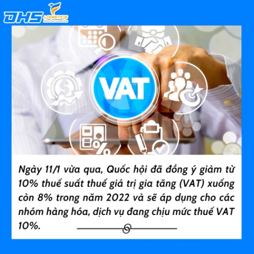 Thuế VAT Giảm Từ 10% Xuống Còn 8% Trong Năm 2022