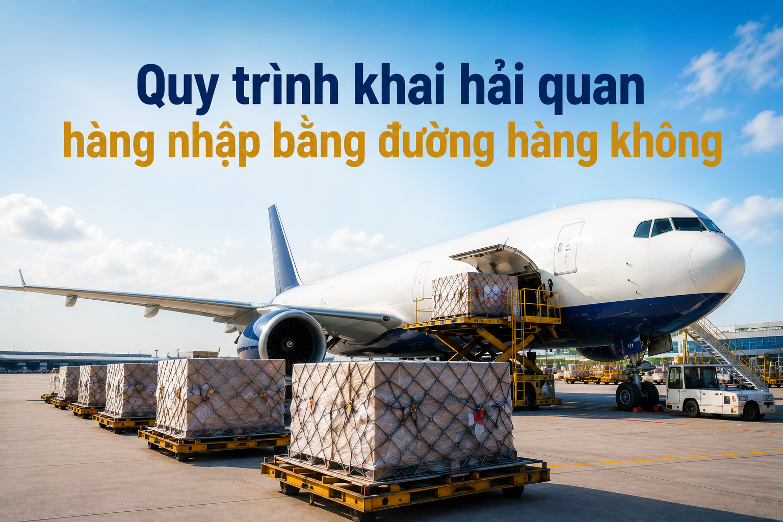Quy trình khai hải quan hàng nhập bằng đường hàng không