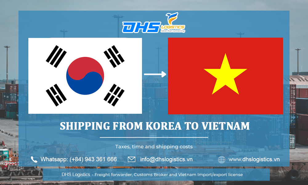Shipping from Korea to Vietnam